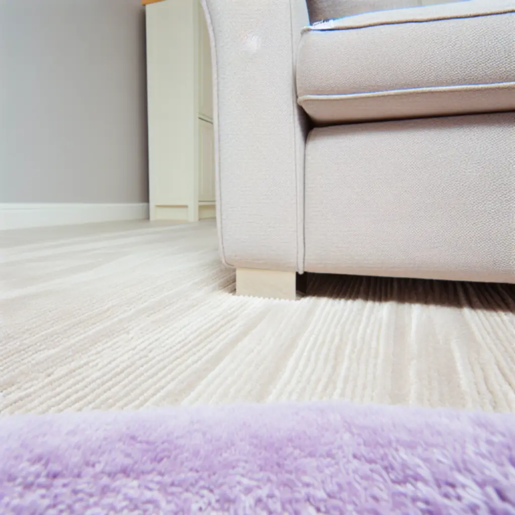 Frissen tisztított szőnyeg és kárpit