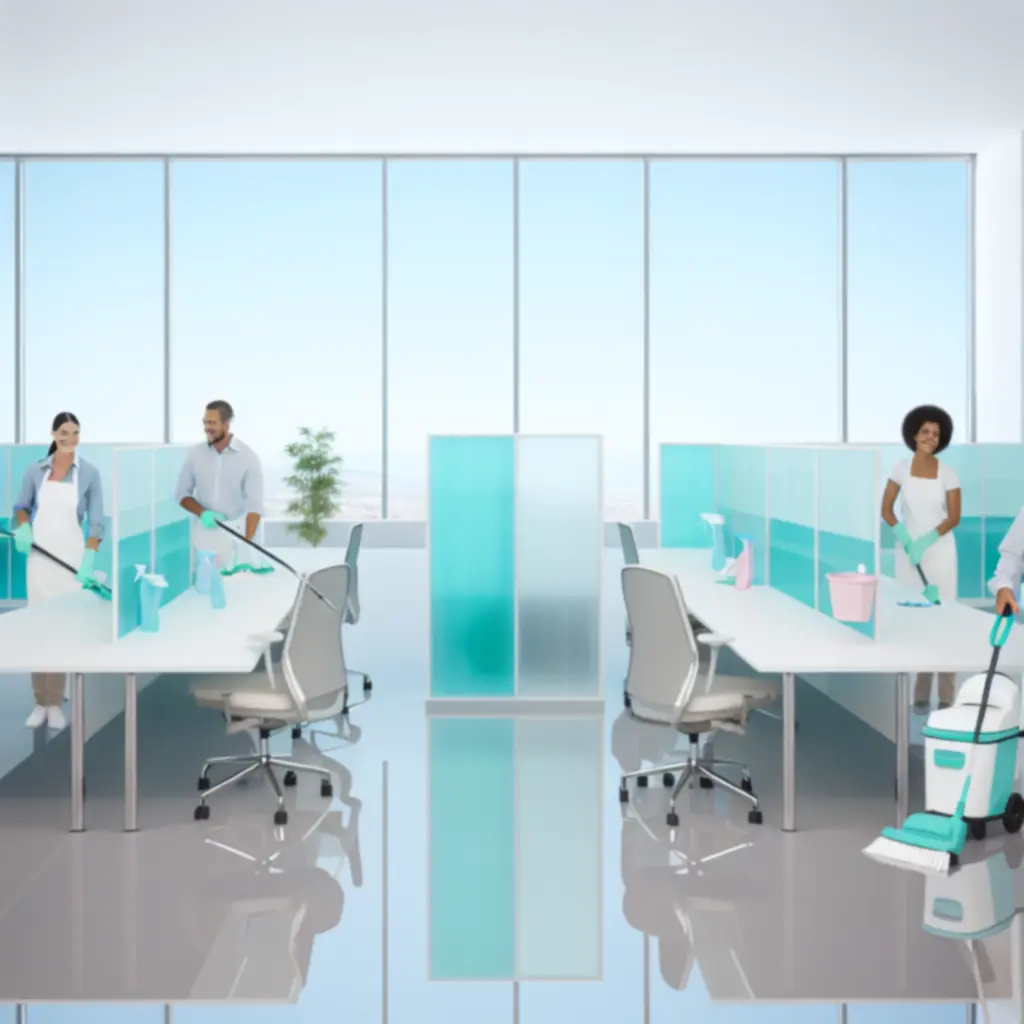 Tiszta és professzionális irodai környezet