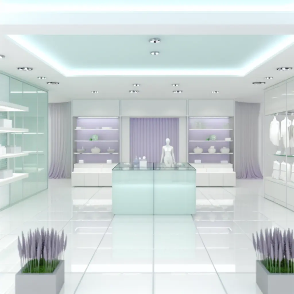 Környezetbarát tisztítással ápolt kiskereskedelmi üzlet