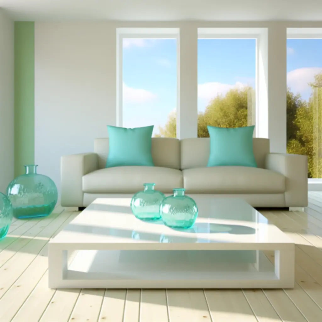 Luxus tér tiszta, csillogó felületekkel