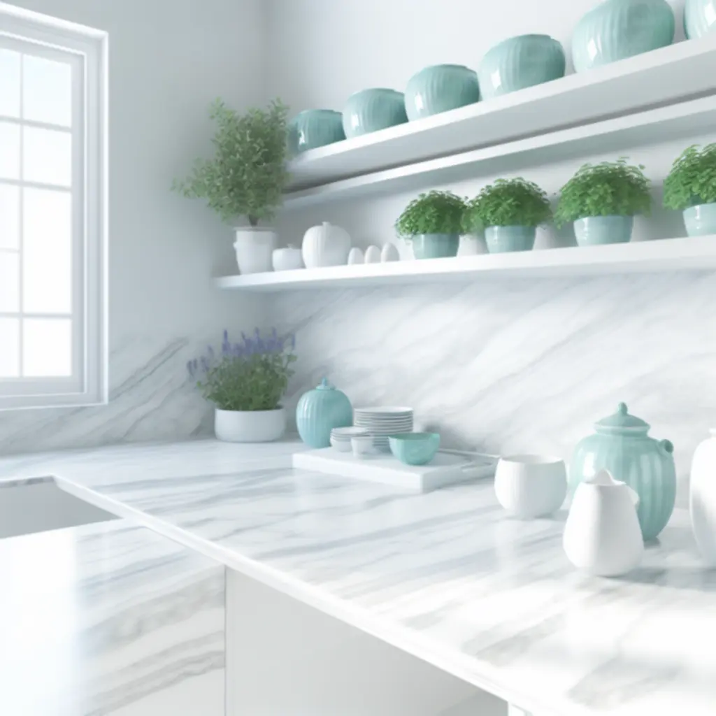 Tökéletesen tiszta modern konyha referenciaként